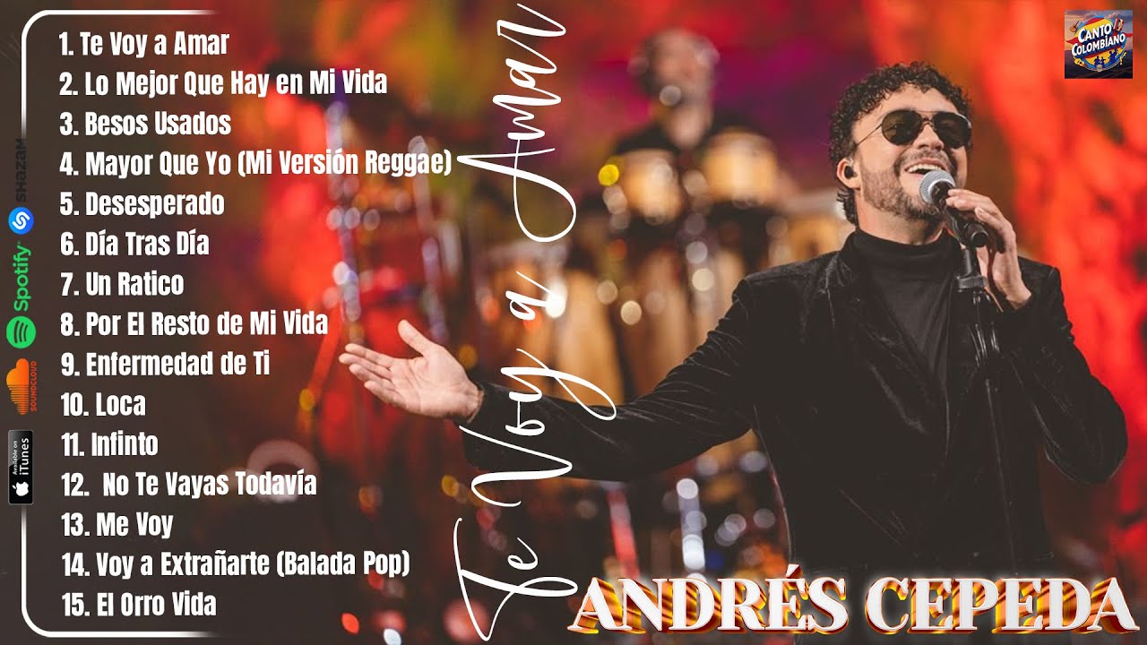 Andrés Cepeda Mix 2025 🎧 1 HORA de PURA MÚSICA COLOMBIANA