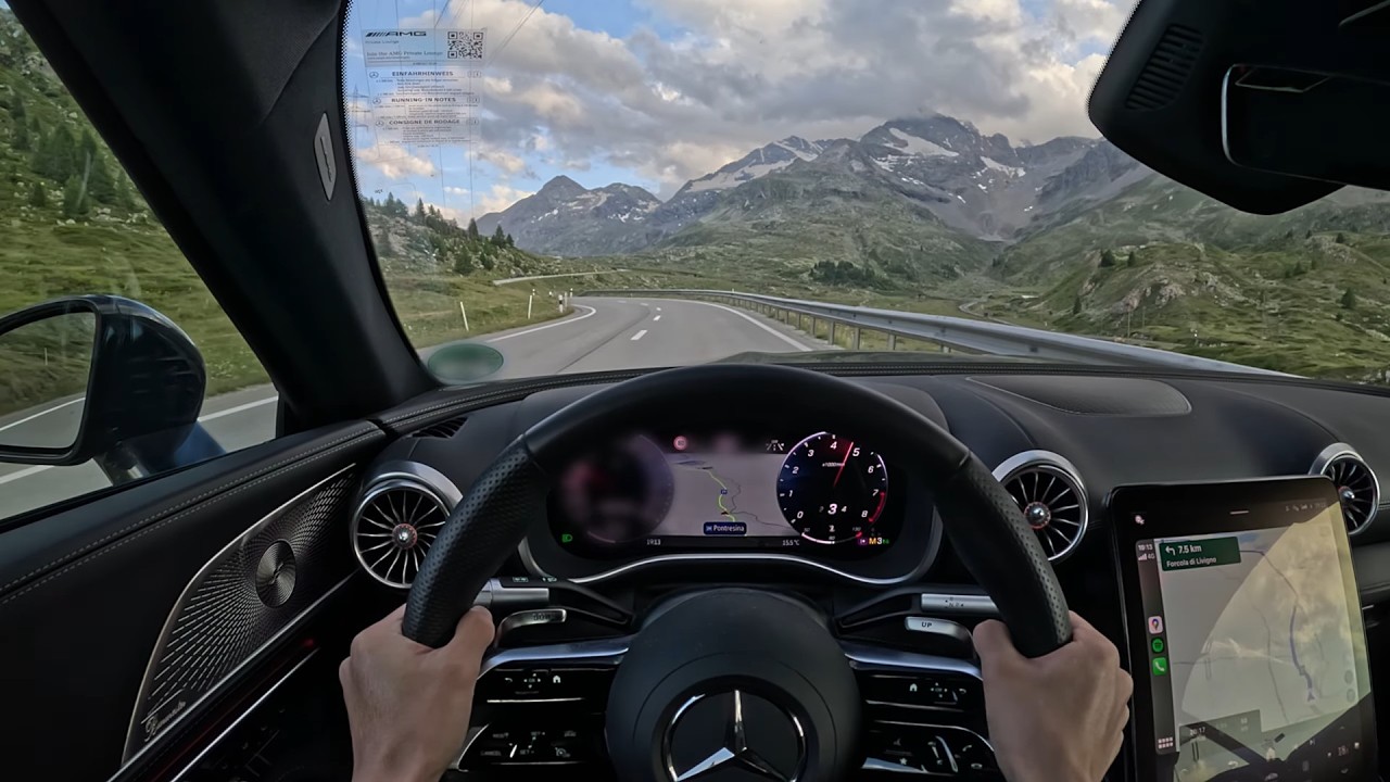 Mercedes AMG SL63 Swiss Alps POV Drive: Bernina Pass | Switzerland | 4K ASMR POV Scenic Drive