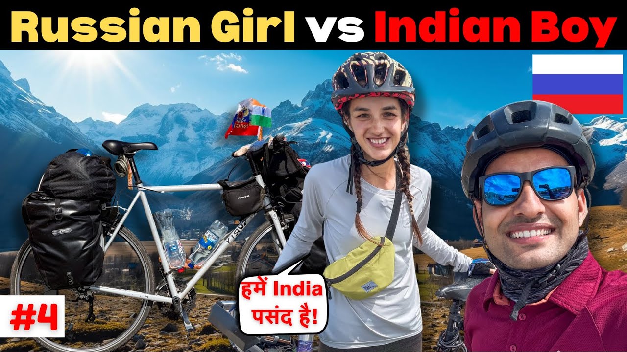 I Met This Russian Girl🇷🇺| India to Russia By Bicycle
