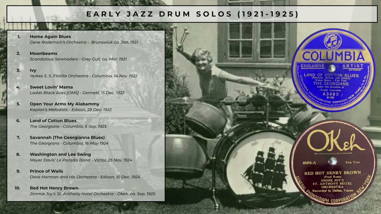 Early Jazz Drum Solos (1921-1925)