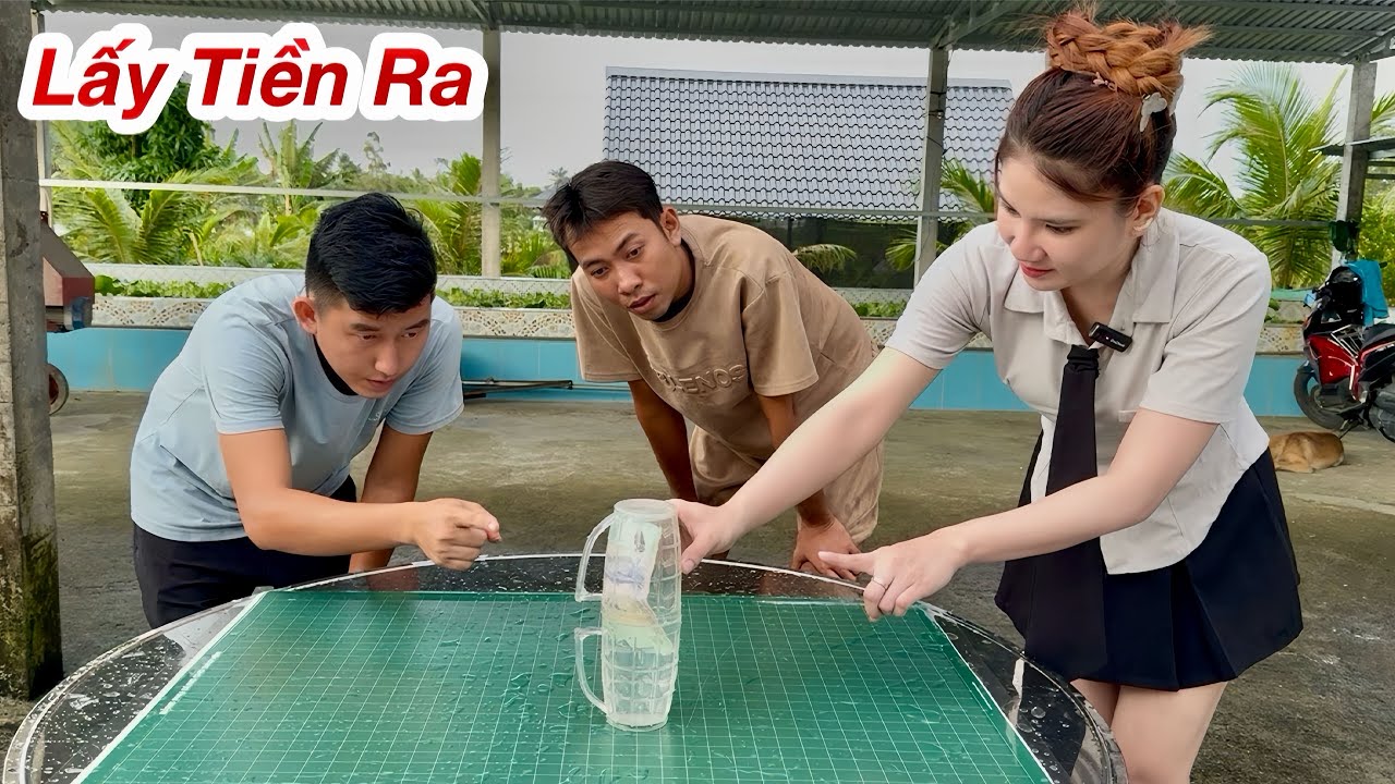 Lấy Tiền Ra Khỏi 2 Ly Nước Là Người Chiến Thắng, Thử Thách Lấy Tiền Cùng Công Thức TV