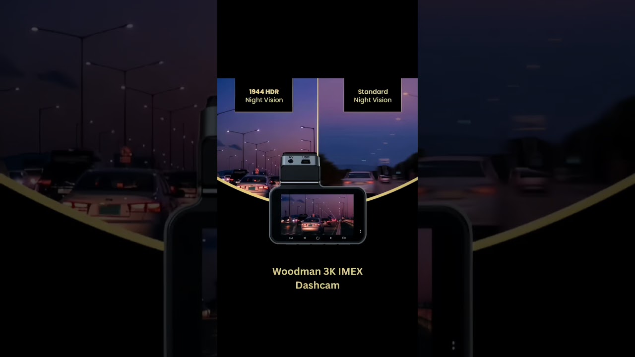 Capture every truth with Woodman 3K IMEX Dashcam.