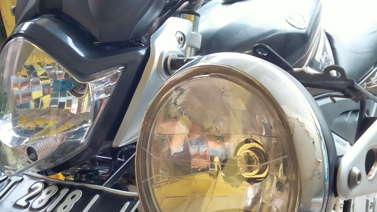 YAMAHA VIXION OLD 3C1 Modif tipis tipis ganti batok lampu bulat jadi lancip PART 1 
