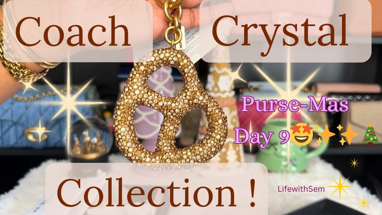 🤩Коллекция Coach Crystal!! День 9 рождественских сумок✨🎄💕✨ #coachcrystal #coachcrystaljacquard #c...