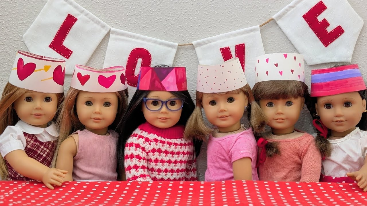 The Valentines party! American Girl Stop Motion 