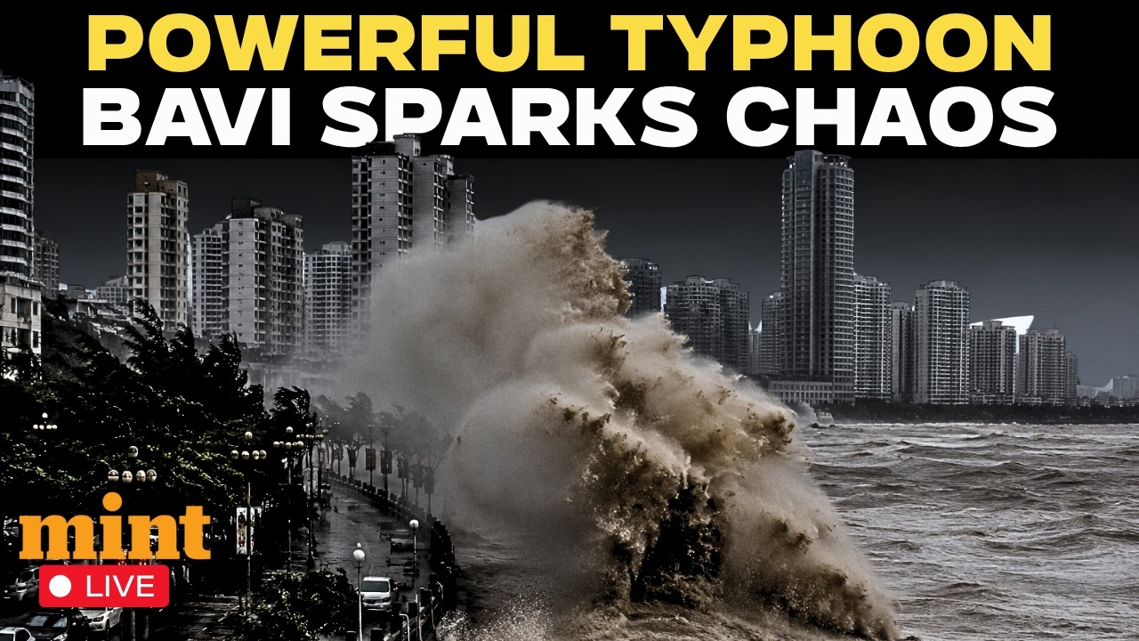 LIVE | Monster Typhoon Bavi Batters Japan, Taiwan & China as Millions Brace for Impact