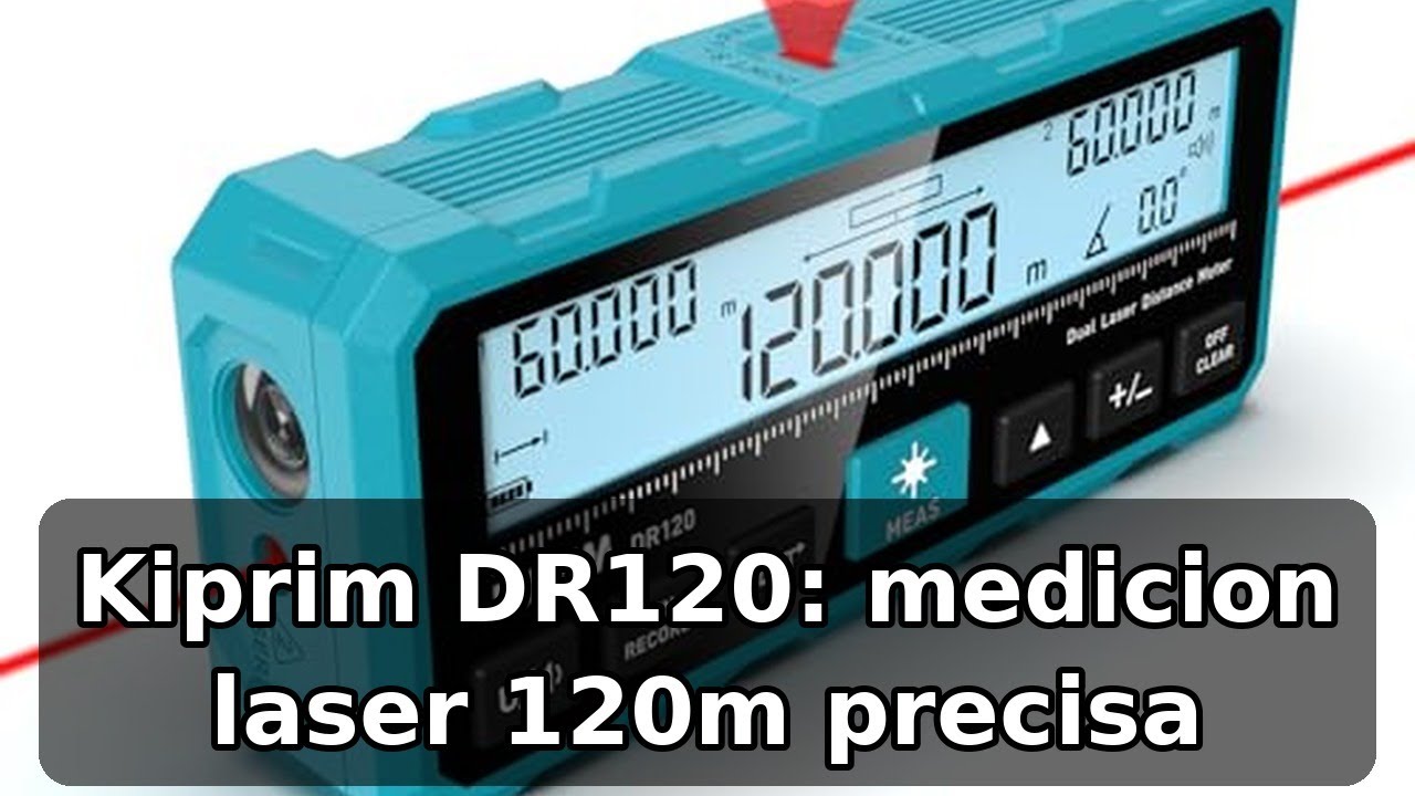 Review honesta del Kiprim DR120 Metro Laser: precision, linea laser y doble haz