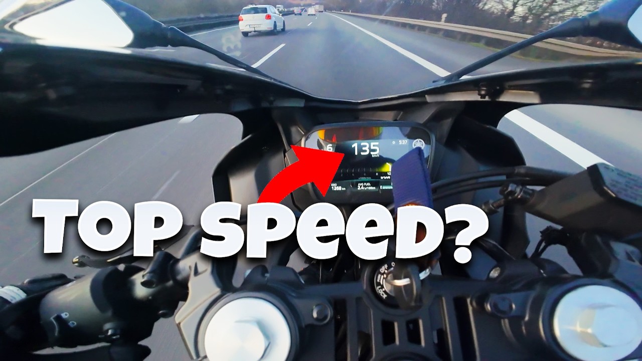 2025 Yamaha R125 - Das SCHNELLSTE A1 Bike? 🤔 Autobahn, Beschleunigungstest und Landstraße 🔥
