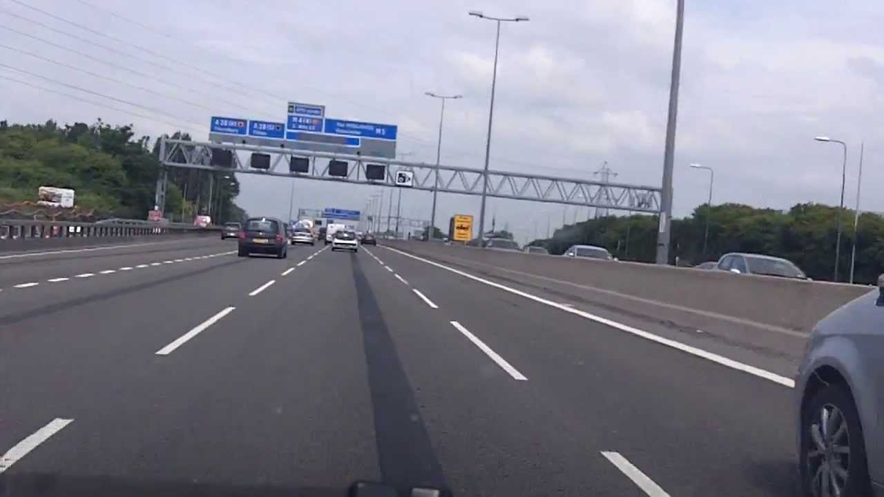 M4 and M5 Almondsbury Interchange M5 J15 Northbound