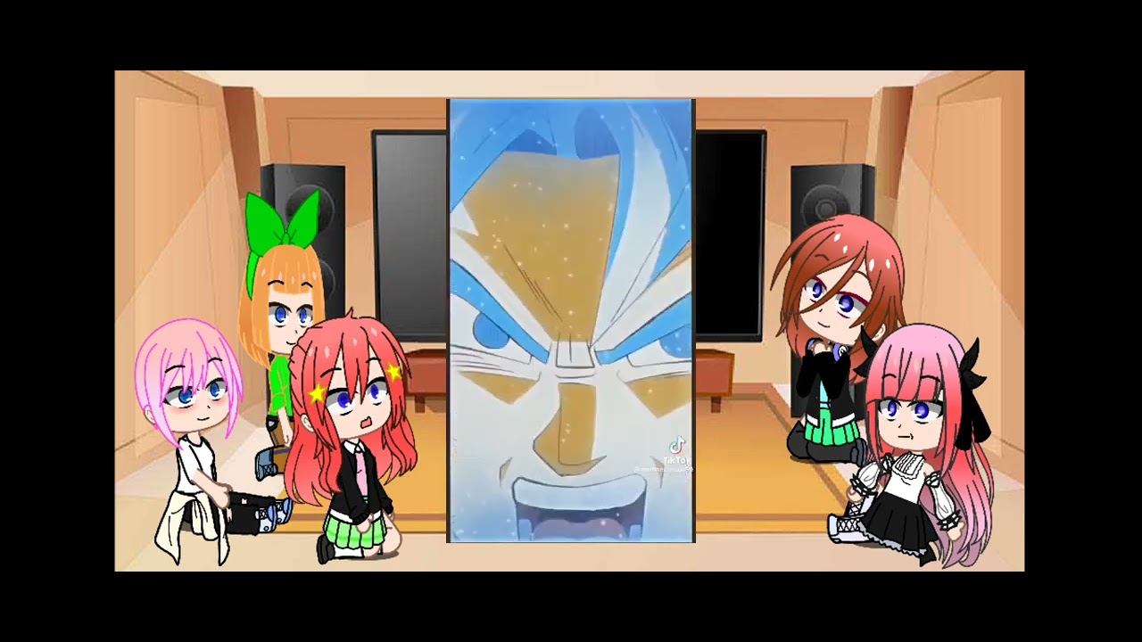 Las quintillizas reaccionan a Gohan