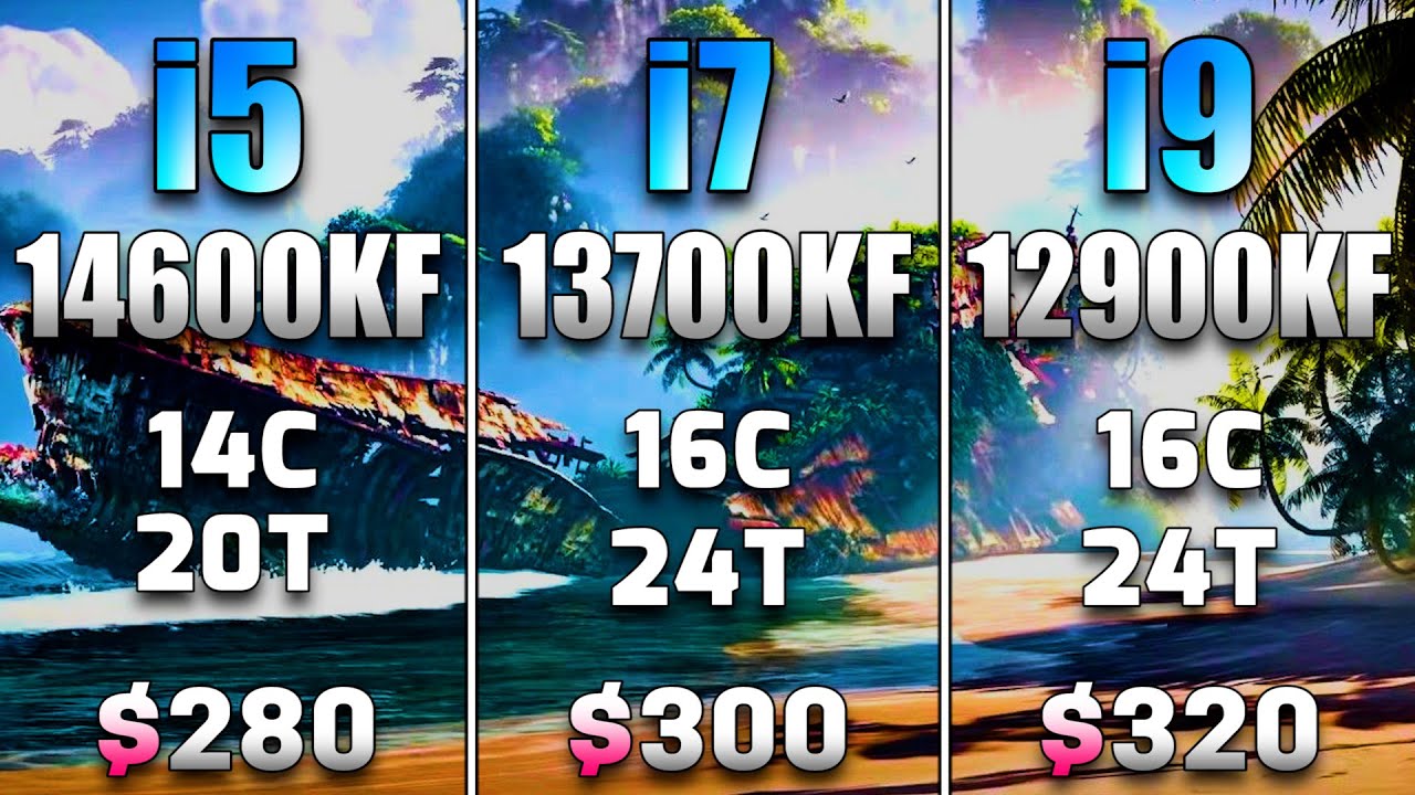 Core i5 14600KF vs Core i7 13700KF vs Core i9 12900KF | PC Gameplay Benchmark Tested