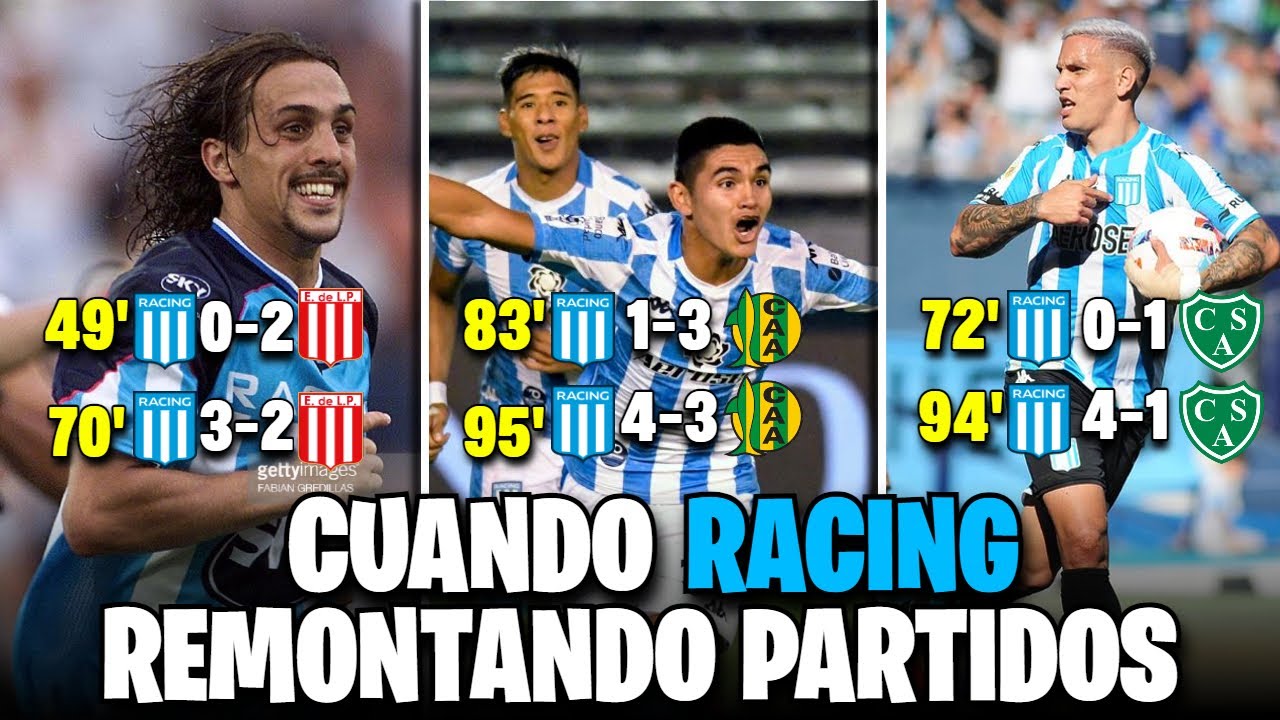 CUANDO RACING REMONTA UN PARTIDO🔥⚽💙
