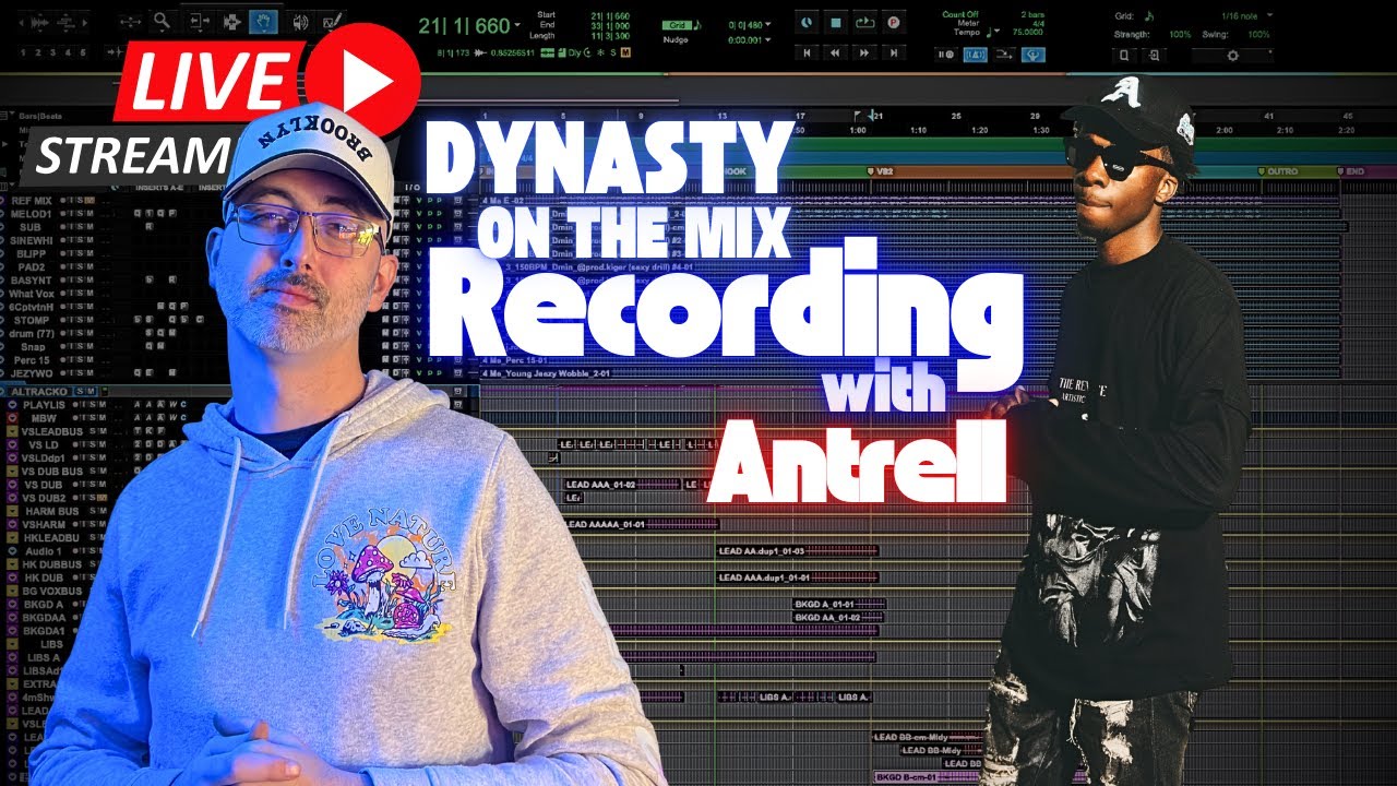 🔴 LIVE: RECORDING ANTRELL IN PROTOOLS WITH DYNASTY ON THE MIX