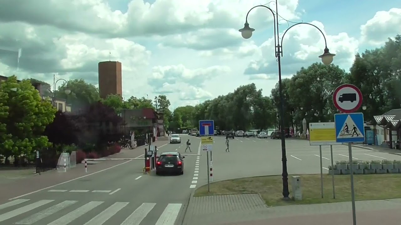 Autokarem przez Kruszwicę. By bus through Kruszwica.