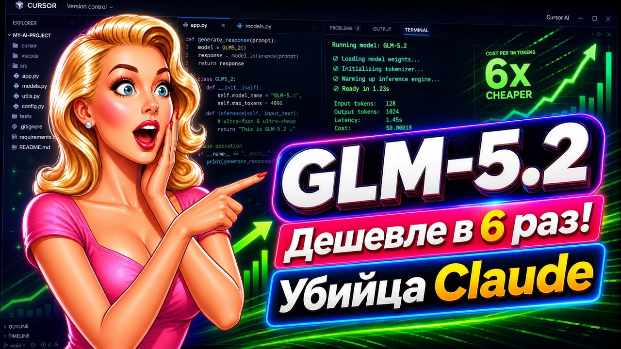 Сенсация из Китая: разбор GLM-5.2, экономия на API в 6 раз и локальный деплой