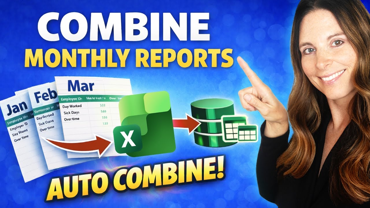 Combine Monthly Reports in Excel with Power Query | Quarterly or YTD Summary
