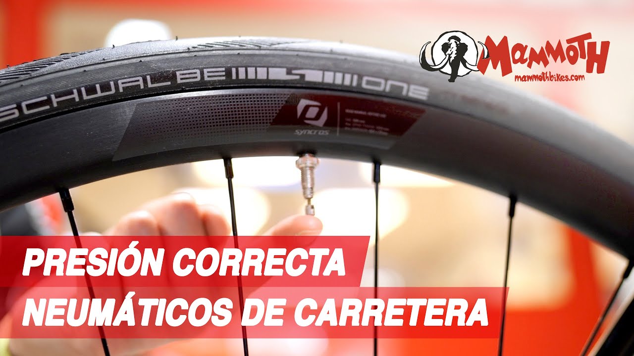 Presión correcta para neumáticos de carretera