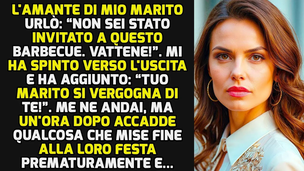 L'amante Di Mio Marito Urlò: “Non Sei Stato Invitato A Questo Barbecue. Vattene!” Ma... STORIE VITA