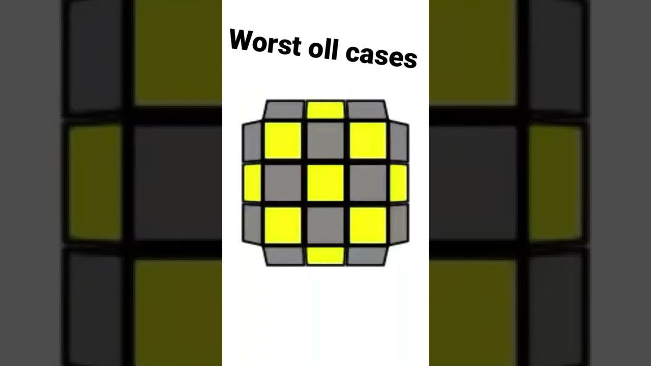 Worst oll cases&hellip; #shorts #speedcubing