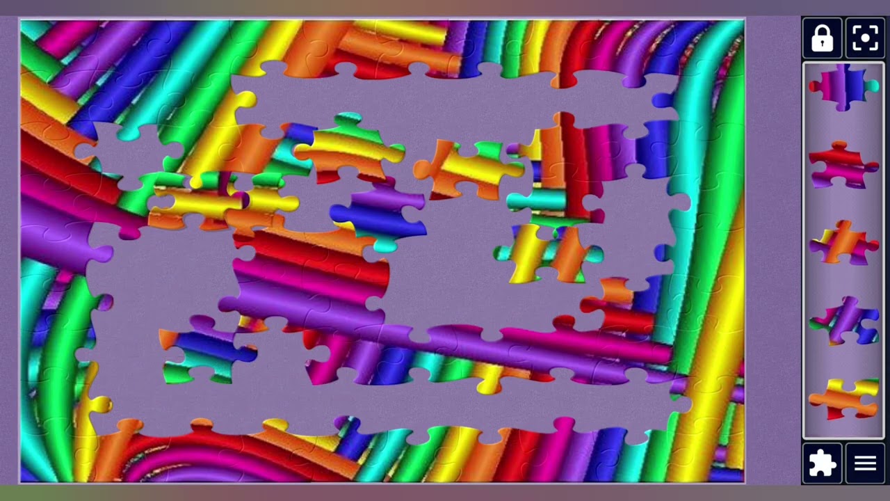 Vibrant Overlapping Tubes🌈〽️||Jigsaw puzzles🧩||Amazing puzzles Art🧩||