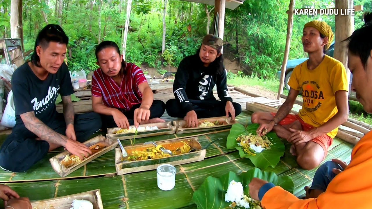 Karen food jor dudu # tah ka paw ข้าวเบอะ