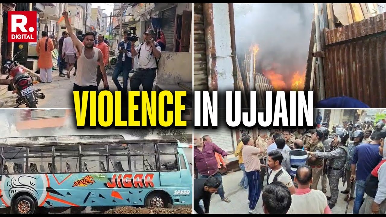Madhya Pradesh BREAKING:Tension Erupts In Tarana After Dispute Between 2 Groups, 11 Buses Vandalised