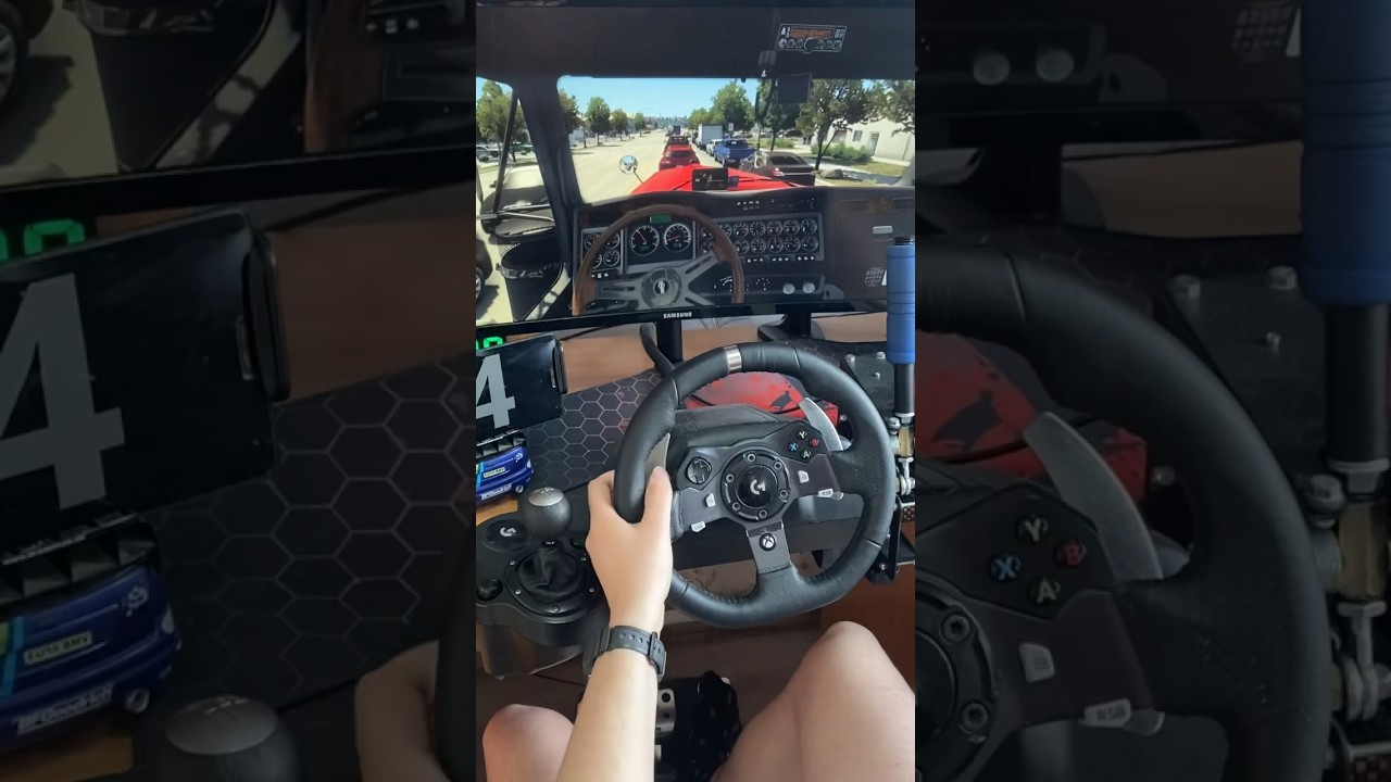 AMERICAN 🇺🇸 TRUCK SIMULATOR LOGITECH G920 #gametime32 #games #ats #ets2