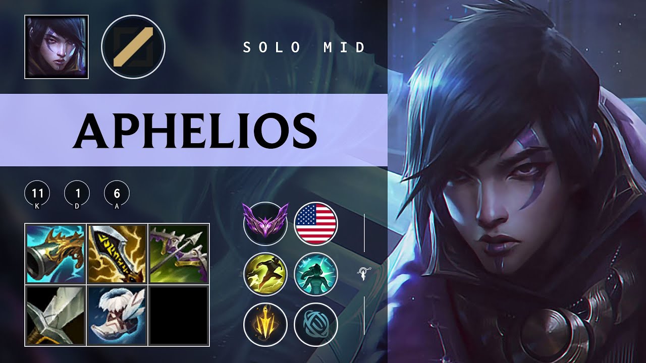 Aphelios Mid vs Yone - NA Master Patch 25.24