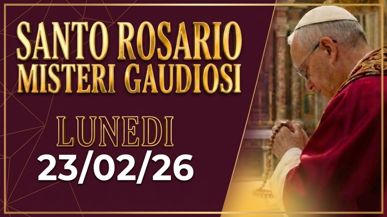 🛑 NON INIZIARE LA SETTIMANA COSÌ! Santo Rosario 23 Febbraio 🌬️ Misteri Gaudiosi