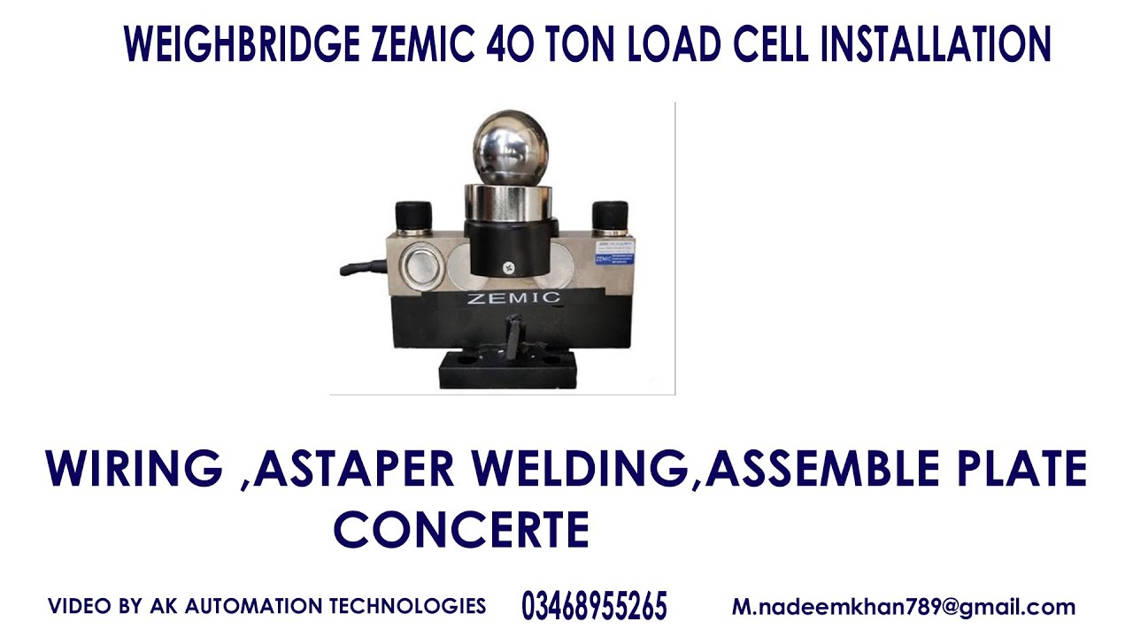 Truck Weighbridge Zemic 40 Ton Load Cell Installation & Load Cell Wiring