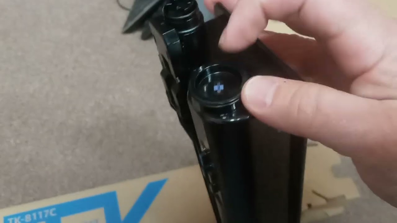 In God with How to do a toner refill on a KYOCERA Ecosys M8130cidn TK 8117C Cyan Toner cartridge
