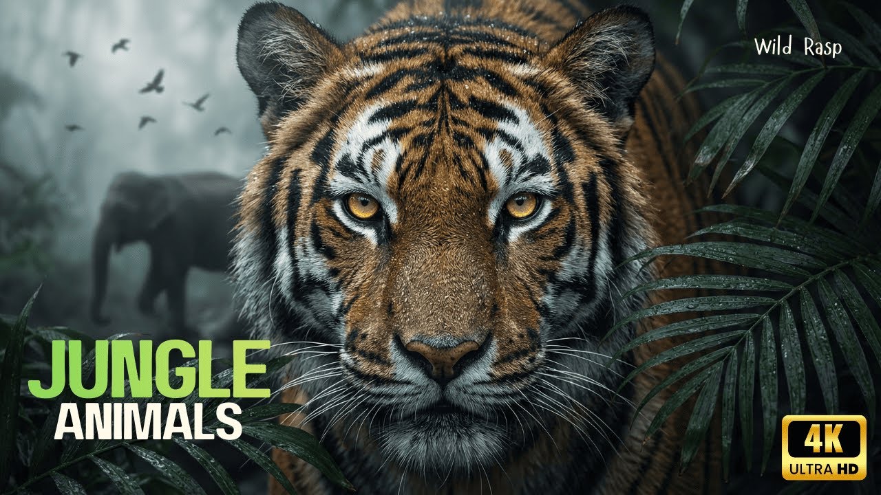 The Hidden world of Jungle Animals | 4k ultra HD | Scenic Relaxation - Wild Rasp