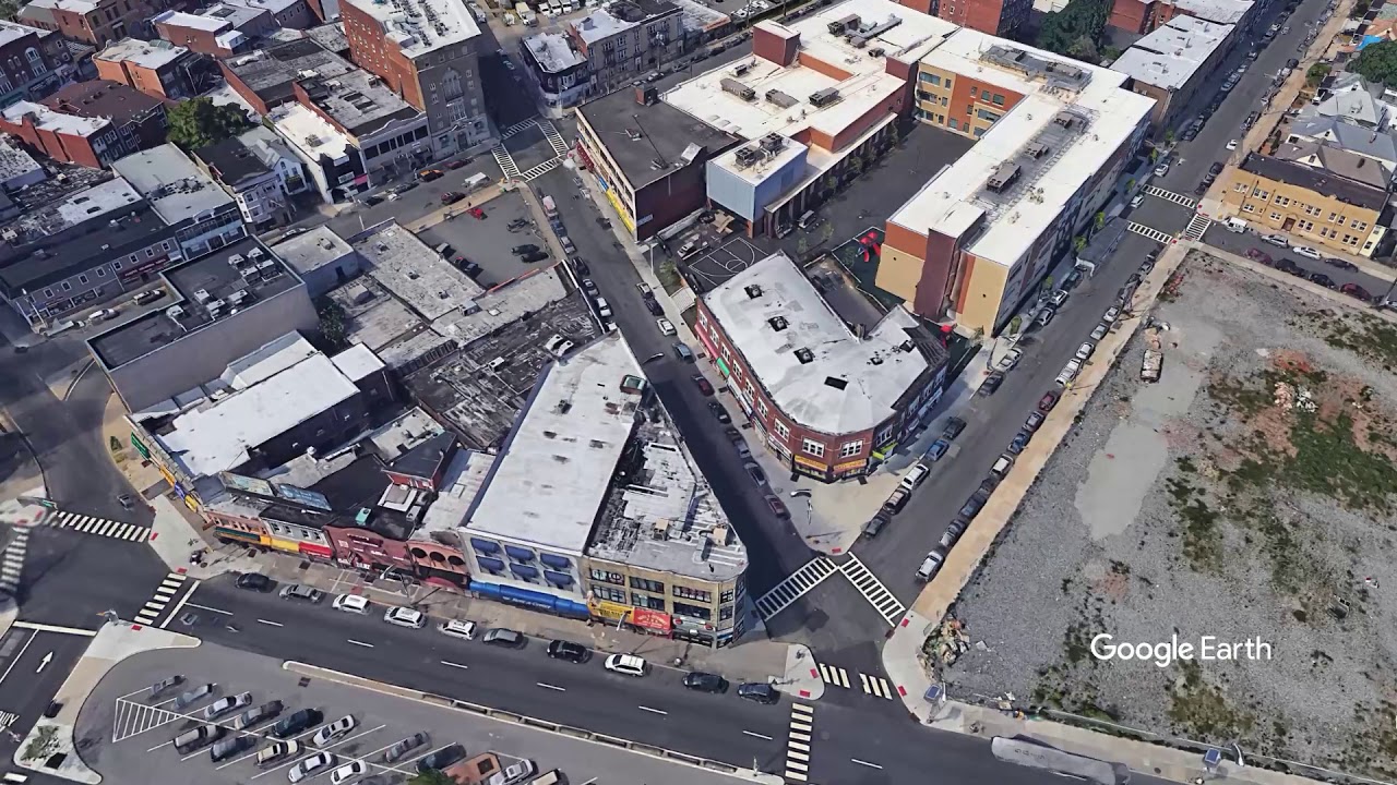 Downtown Passaic NJ drone video - Google Earth Studio