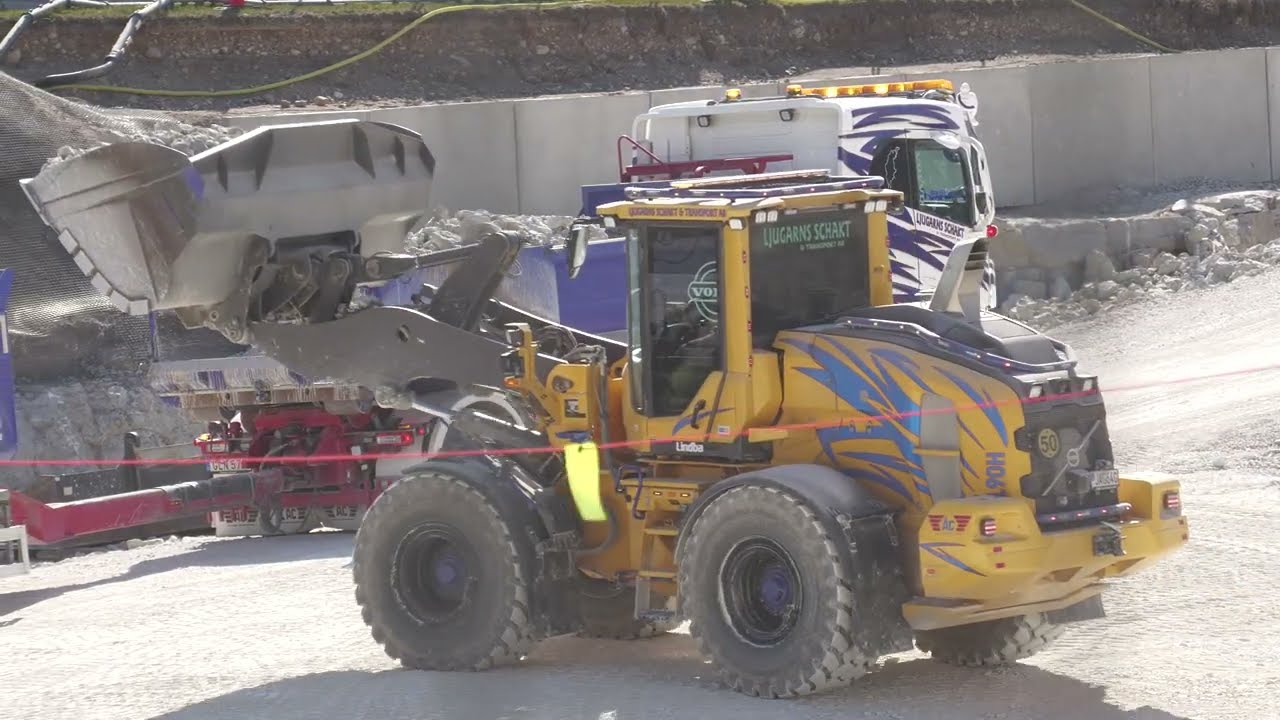 4K/Volvo team vid bygget i Visby 14 April 2025