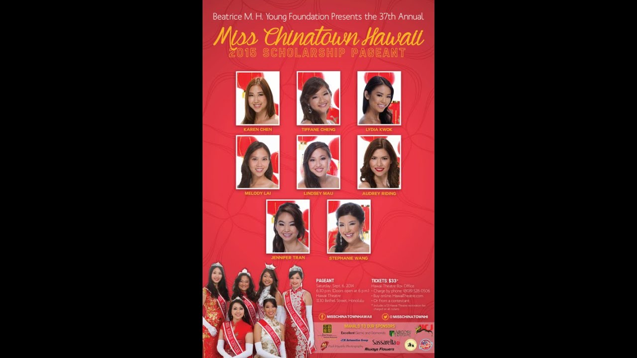 Miss Chinatown Hawaii 2015 Pageant
