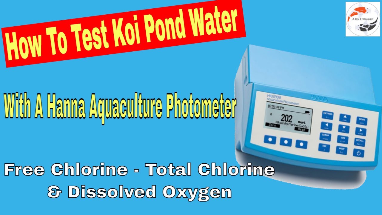 How To Test Koi Pond Water Parameters With A Hanna Photometer - Part 2 - Chlorine & Dissolved Oxygen