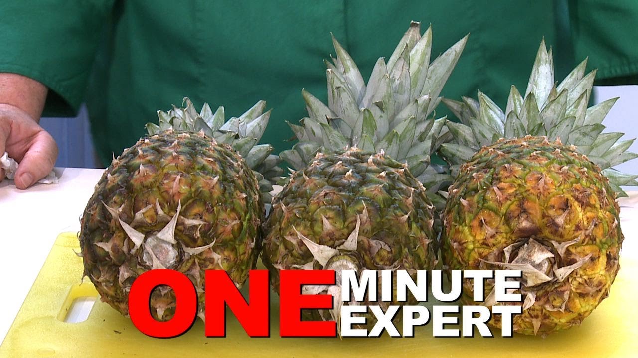 One-minute expert: Cutting and coring a pineapple