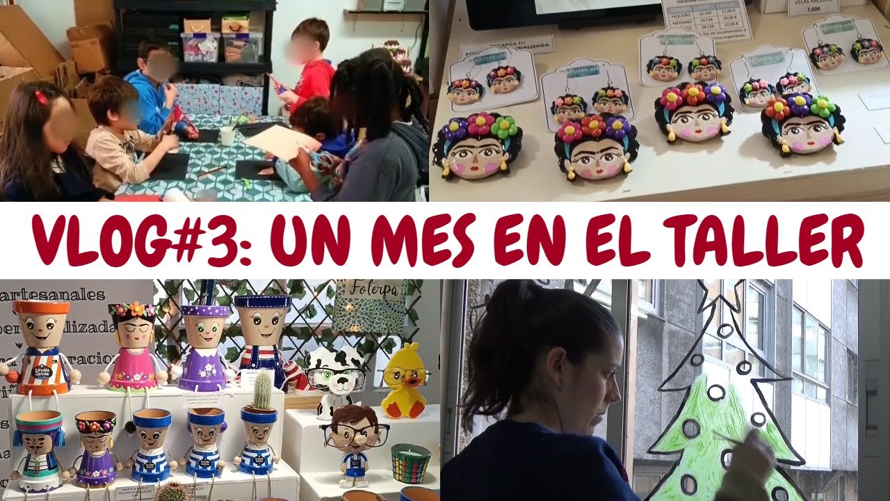 Vlog un mes en el taller 🎨| Feria navideña, encargos y talleres infantiles
