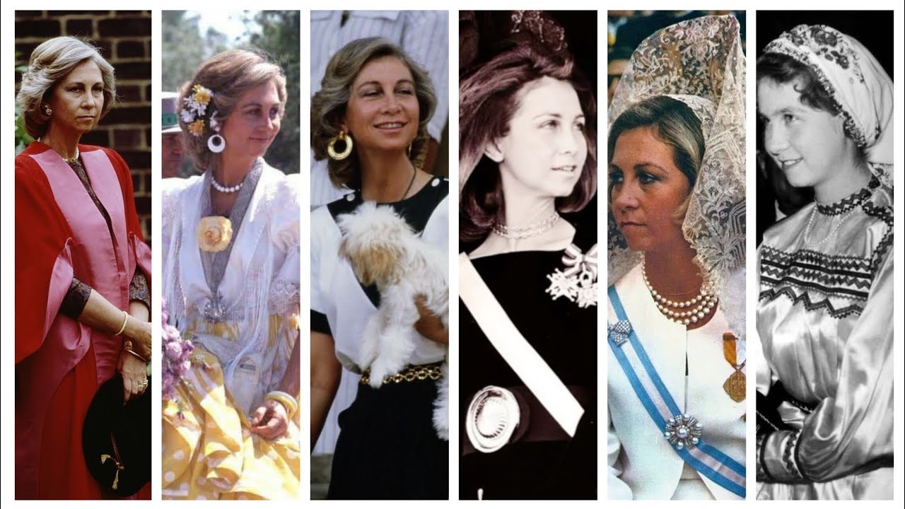 Queen Sofia of Spain in her throw back style 