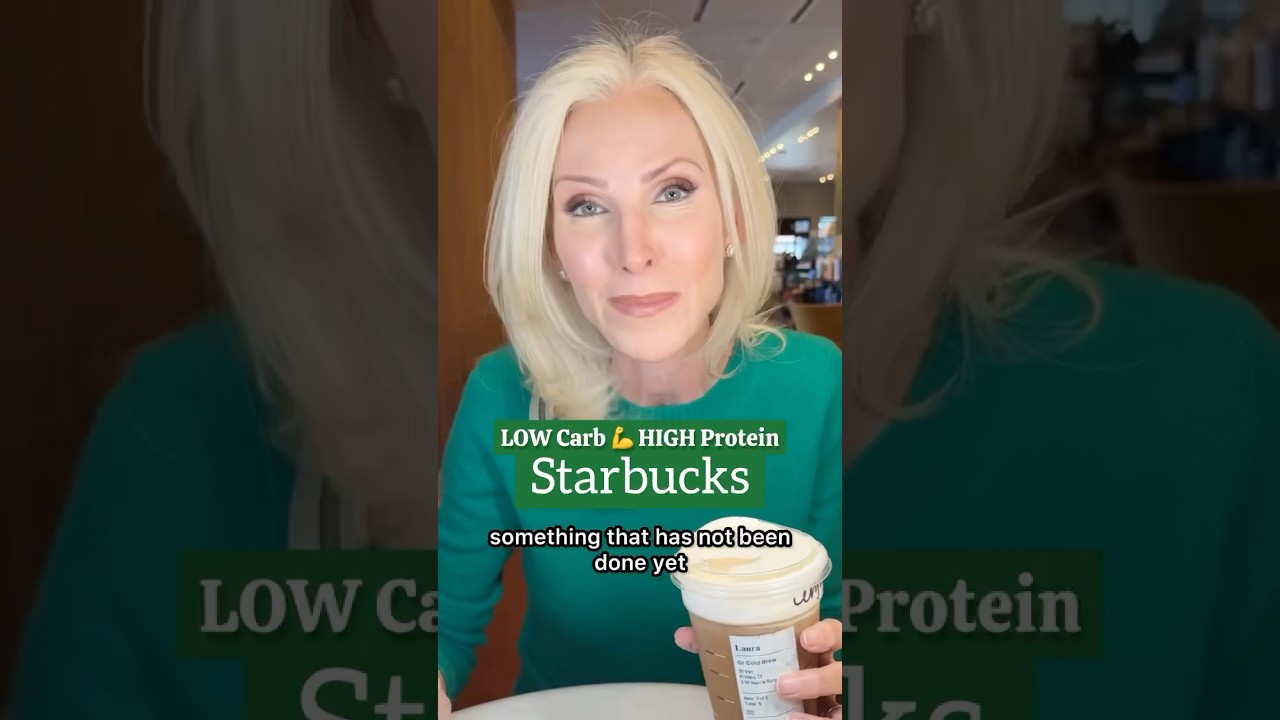 Low Carb High Protein Starbucks Drinks #lorafied #lowcarb #hack #highprotein #starbucks