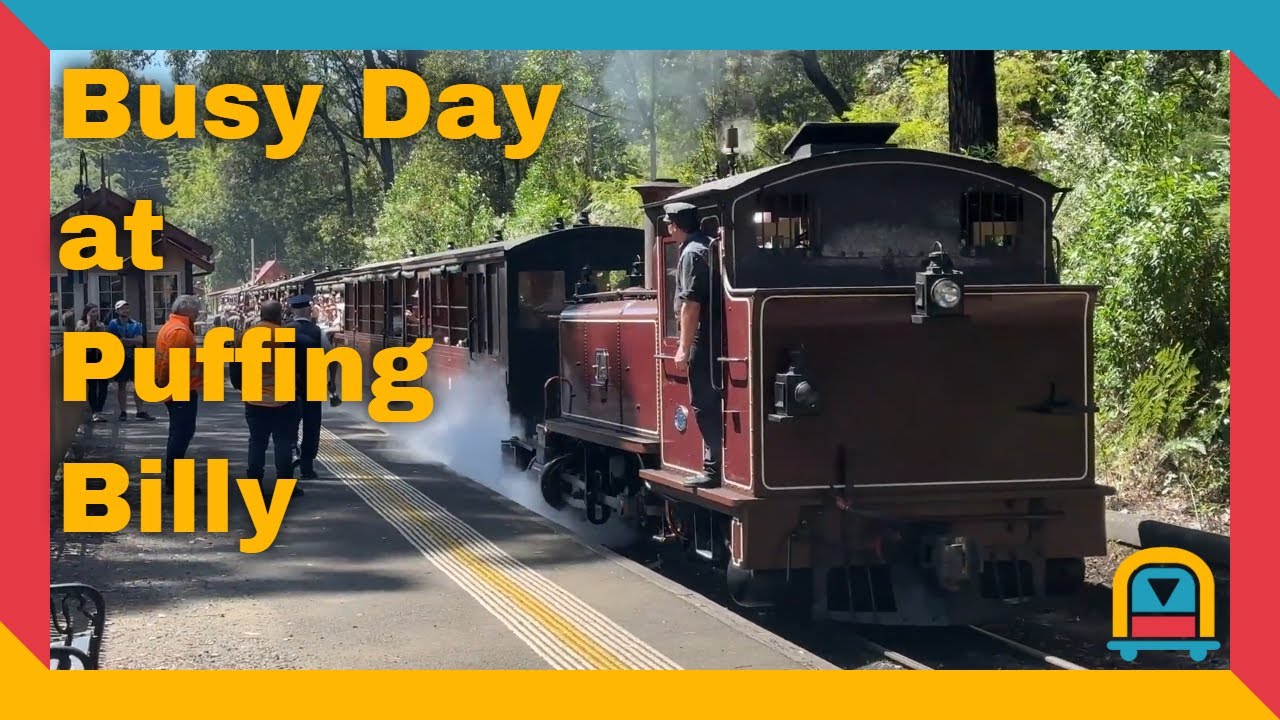 Busy Afternoon at Puffing Billy – 7A, NG/G129 & 8A (1 January 2026)