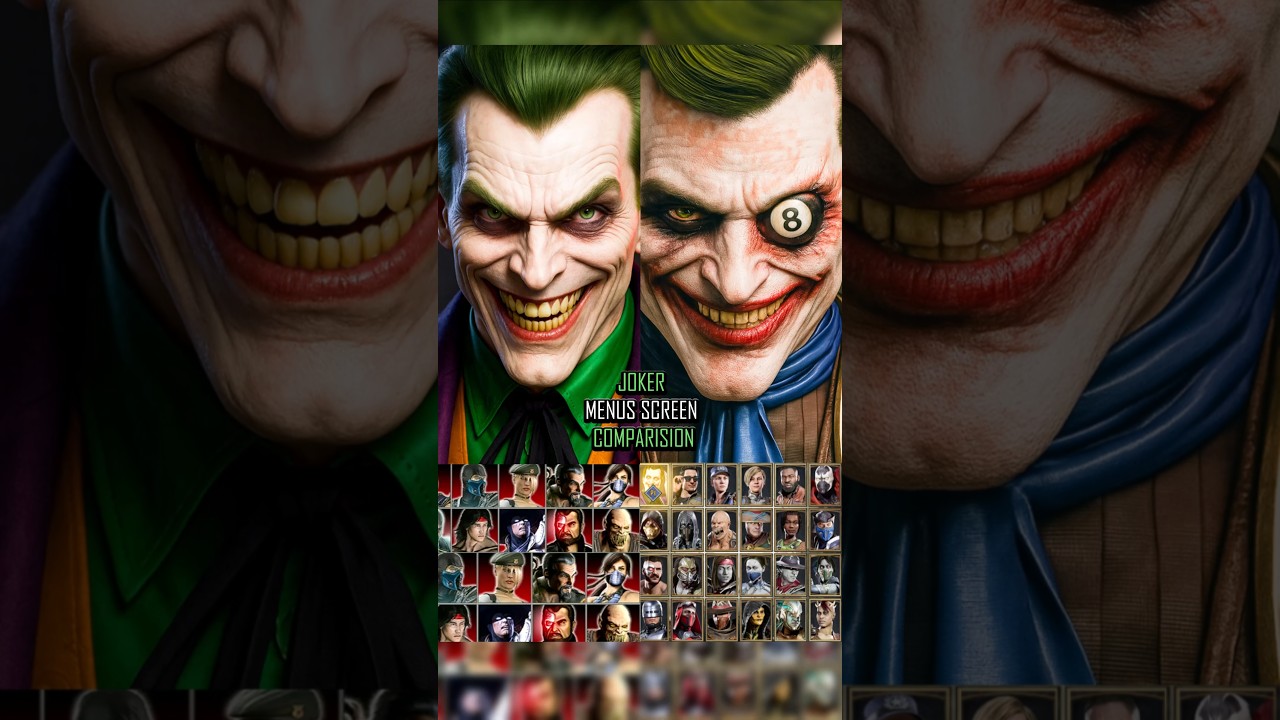 Выбор персонажа Джокера в Mk vs Dc Universe, Injustice 1, Injustice 2 и MK11 #mortalkombat