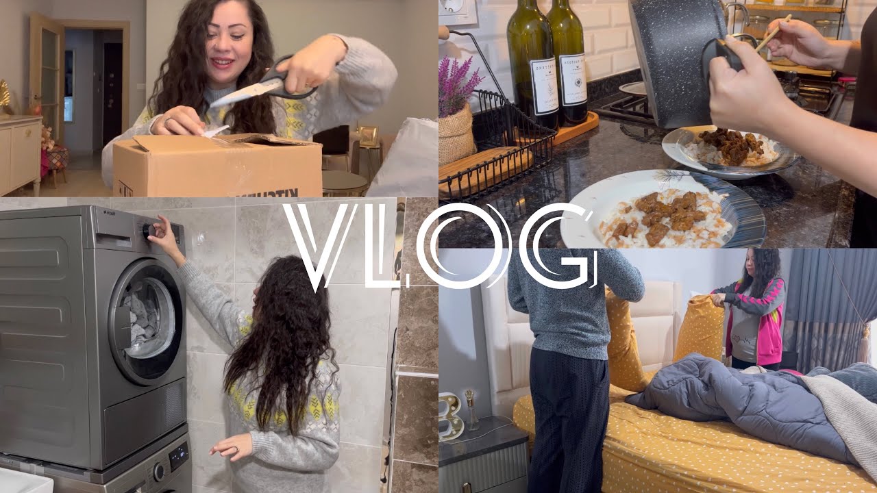 VLOG || KARGO A&Ccedil;ILIMI | KURUTMA MAKİNEM GELDİ | G&Uuml;NL&Uuml;K VLOG