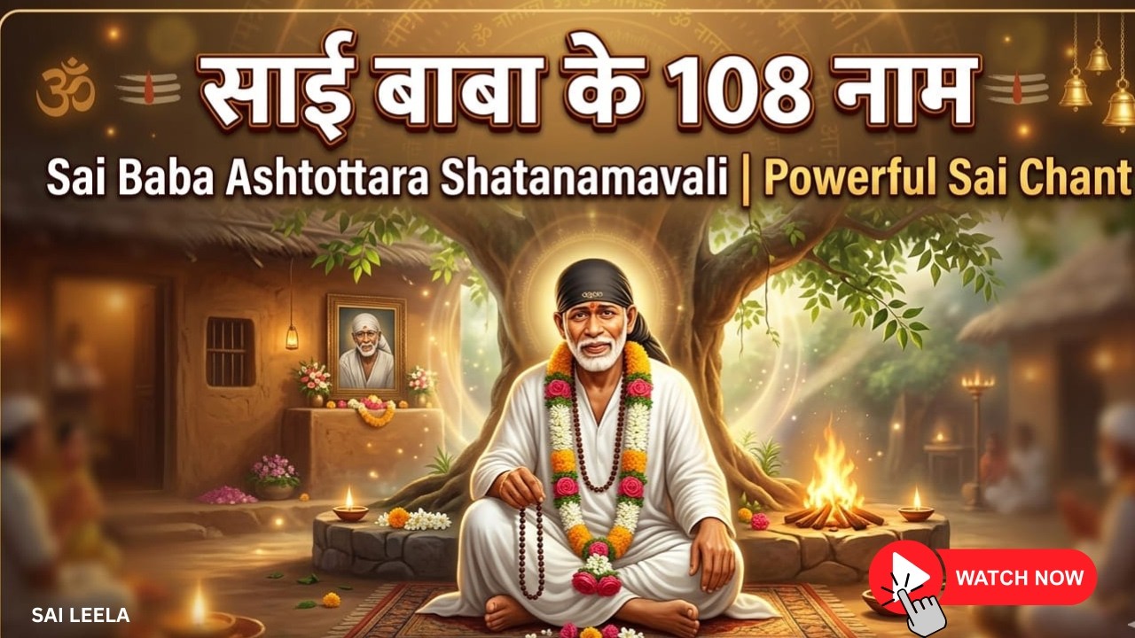 Sai Baba 108 Naam | साई बाबा अष्टोत्तर शतनामावली | Powerful Sai Chant | Om Sai Namo Namah