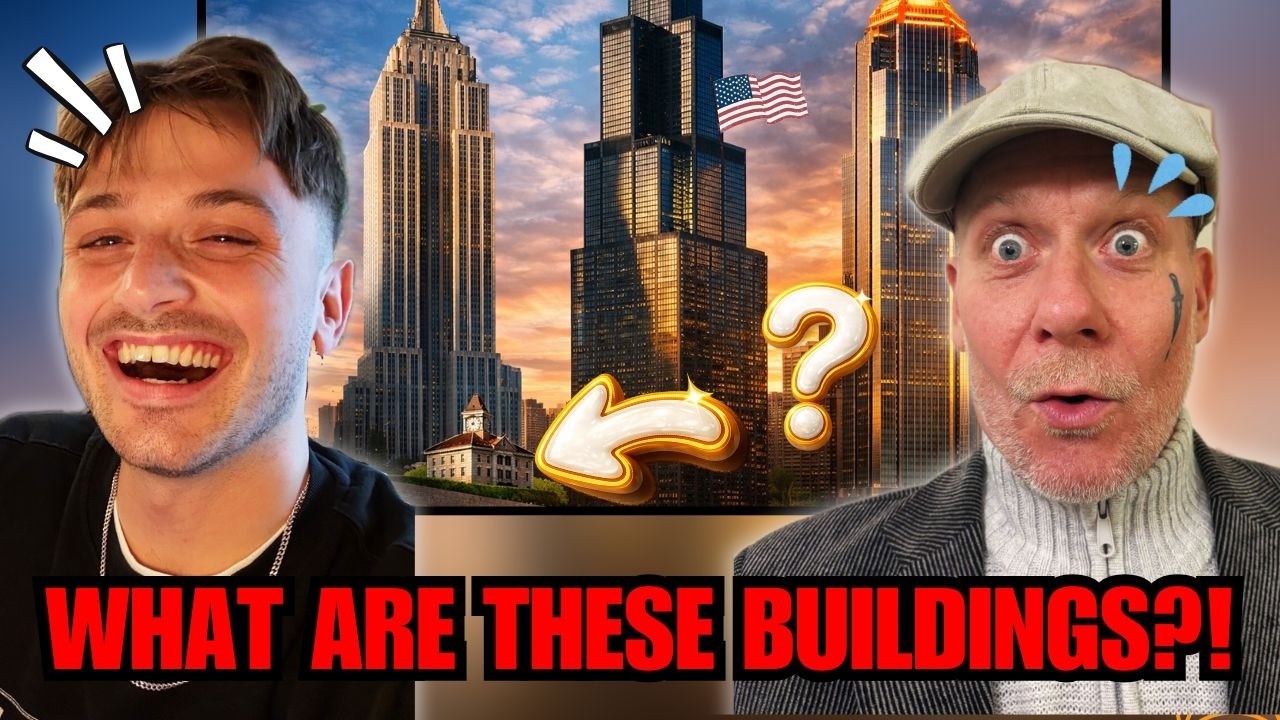 European Dad & Son AMAZED by the Tallest Building in EVERY State!