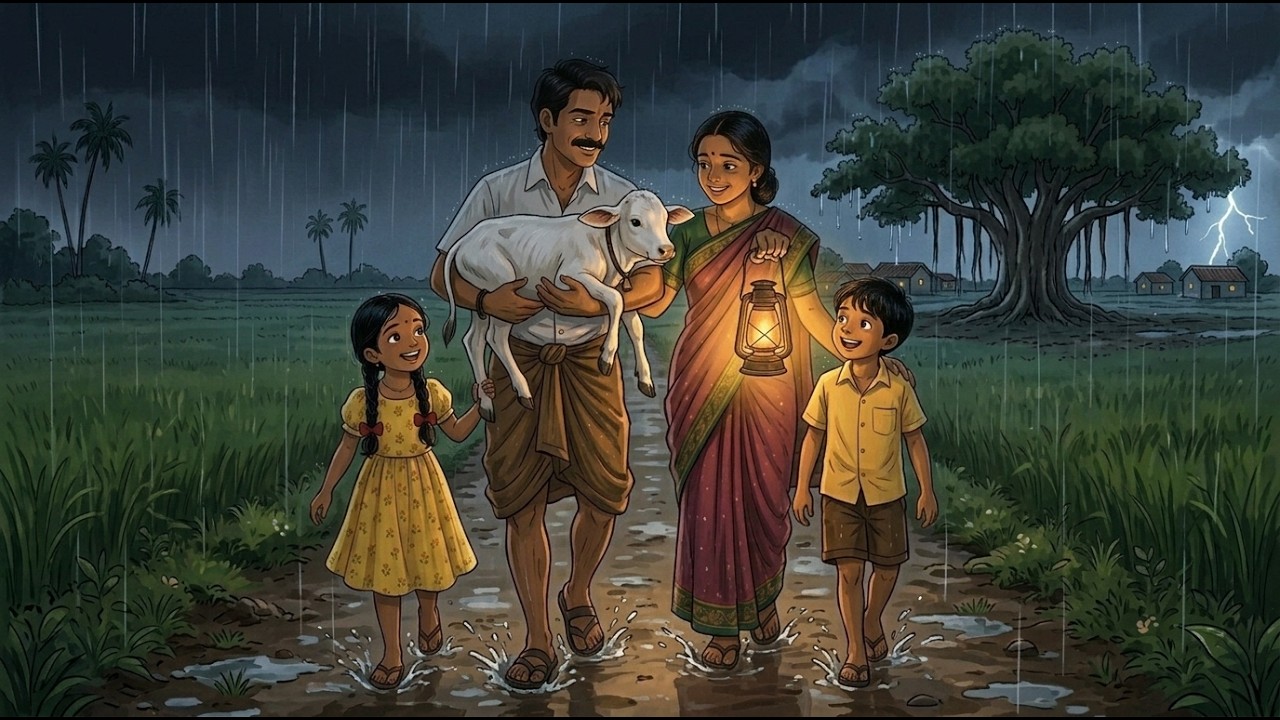 The First Monsoon Rain & The Lost calf / Heartwarming 90s Village story