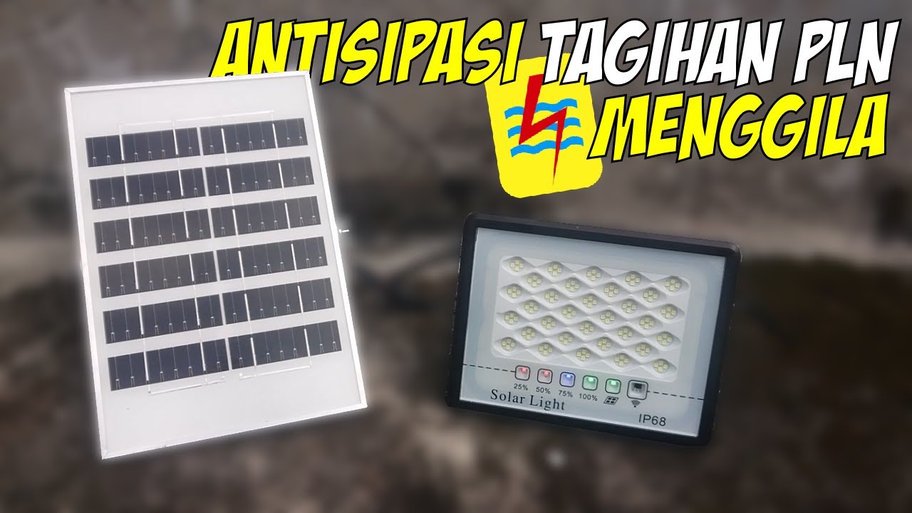 Nyobain Beli Lampu Tenaga Surya 128-LED 300W