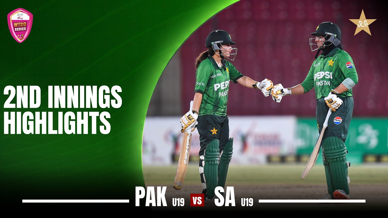 2nd Innings Highlights | Pakistan Women U19 vs South Africa Women U19 | 4th T20 | MZG1H