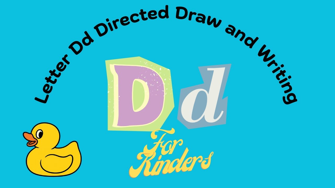 Letter Dd Directed Drawing and Writing for Kinders!