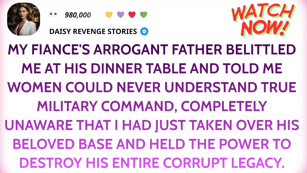 My Fiancé’s Father Belittled Me at Dinner — He Didn’t Know I Commanded His Base
